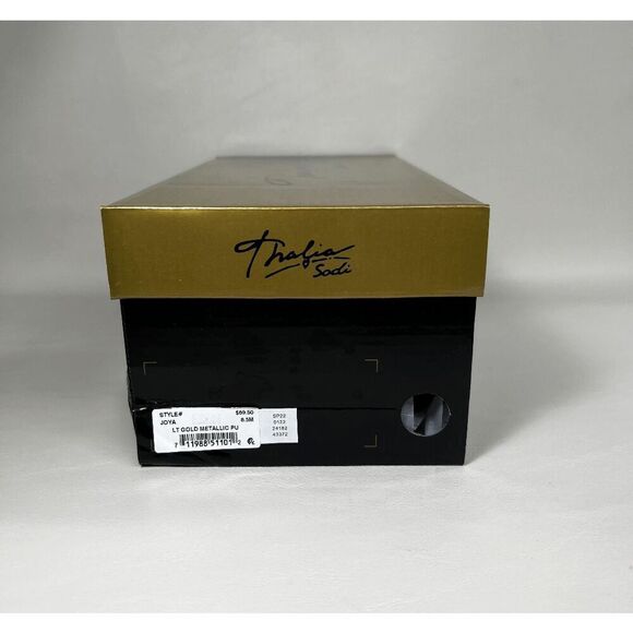 Thalia Sodi Women's Joya Flat Sandals - Light Gold Metallic 8.5M - Picture 7 of 8